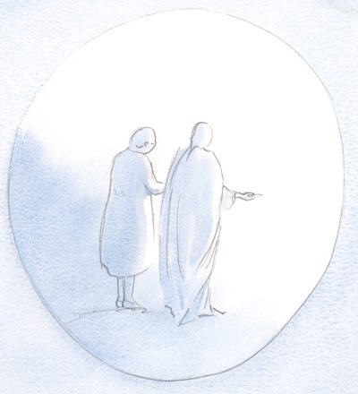 Hän oli vierelläni ja ojensi kätensä auttaakseen ja lohduttaakseen muita kaikkialla, missä ojensin käteni heille., 2001 (paperilla) tekijältä Elizabeth Wang