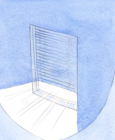 Olipa sielumme "ikkuna" kuinka kirkkaaksi kiillotettu tahansa, jos pidämme suljin puolisuljettuna, suljemme pois Jumalan, valomme., 2001 (paperilla) tekijältä Elizabeth Wang