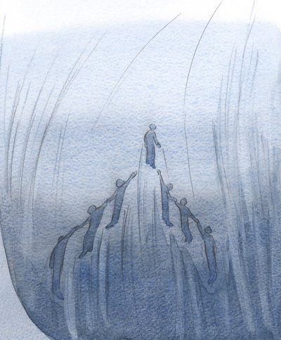 Näin, että rukouksillamme jonkun puolesta ja hänen rukouksillamme meidän puolestamme nostamme toisiamme lähelle Jumalan sydäntä., 2001 (paperilla) tekijältä Elizabeth Wang