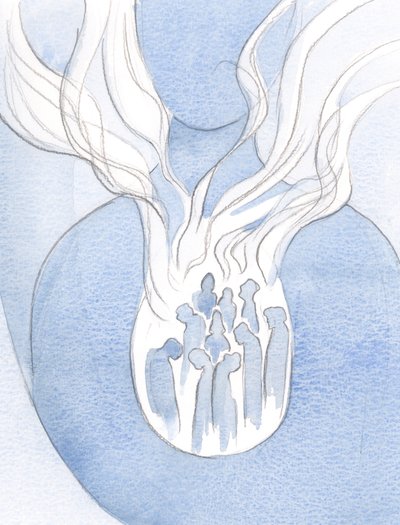 Jos Kristuksen rakkaus palaa kuin tuli sydämissämme, se koskettaa niiden elämää, joita vaalimme ja säilytämme siellä, 2000 (paperilla) tekijältä Elizabeth Wang