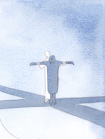 Jos yhdistämme kärsimyksemme Kristuksen kanssa, hän tukee meitä ja sallii meidän osallistua hänen pelastustyössään, 2000 (paperilla) tekijältä Elizabeth Wang