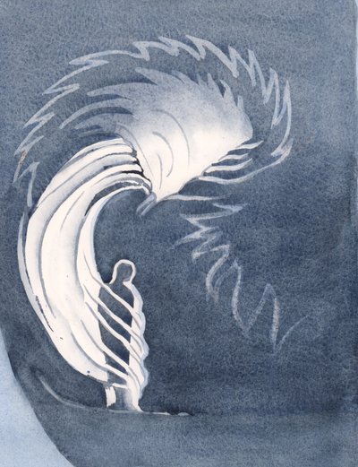 Ehtoollisuudessa Kristuksen läsnäolo ympäröi meidät kuin viitta, lämmittäen meitä taivaallisilla armoilla, lohduttaen meitä, 2000 (paperilla) tekijältä Elizabeth Wang