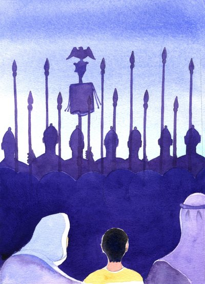 Lapsuudessaan Jeesus oli tottunut näkemään roomalaisia sotilaita ja ristiinnaulitsemisia, 2001 (paperilla) tekijältä Elizabeth Wang