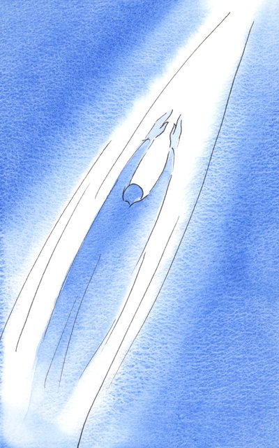 Rukouksessa voimme kohota kuin nuoli kohti Jumalaa, 2002 (paperilla) tekijältä Elizabeth Wang