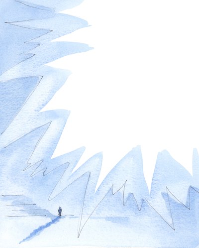 On mahdollista, että joku vastustaa Jumalan tahtoa tietämättömyyttään ja sekavan ajattelunsa vuoksi eikä ole syyllinen, 2005 (akvarelli paperille). tekijältä Elizabeth Wang