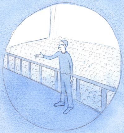 Aivan kuten tehdastyöläinen puhuu hyvää työtovereidensa puolesta, niin Kristus, joka on tosi mies, rukoilee tehokkaasti meidän, sukulaistensa puolesta, 2002 (paperilla) tekijältä Elizabeth Wang