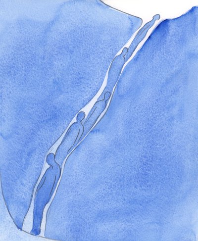 Tarvitaan monia puhdistumisen vaiheita, jotta syntinen sielu sopisi taivaaseen ja kykenee kantamaan taivaan valoa, 2002 (paperilla) tekijältä Elizabeth Wang