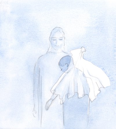 Eräänä päivänä sielussani Hän ojensi hääverhon, 2000 (paperilla) tekijältä Elizabeth Wang