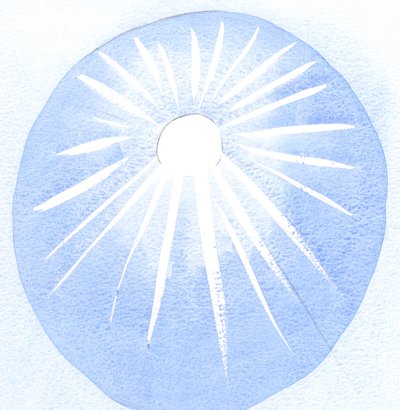 Auringosta kiitollinen on kiitollinen sen lämmöstä ja valosta, joten sen, joka rakastaa Jumalaa, tulee rakastaa myös Jumalan tahtoa., 2001 (paperilla) tekijältä Elizabeth Wang