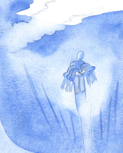 Se, joka rukoilee Kristuksen nimessä toisten puolesta, kantaa sylissään taivaaseen joitakin, joilla ei muuten olisi toivoa ilosta, 2001 (paperilla) tekijältä Elizabeth Wang