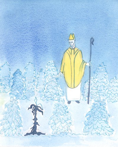 Vain piispa, joka menee kansansa joukkoon, voi nähdä, mitkä hänen puutarhansa "kasvit" eivät ole terveitä vaan sairaita, 2003 (paperilla) tekijältä Elizabeth Wang