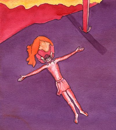 Siunattu Neitsyt Maria oli Kristuksen kanssa elämänsä lopussa, 2001 (paperilla) tekijältä Elizabeth Wang