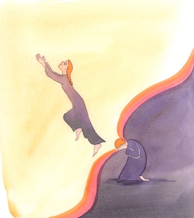 Sielun sisäinen maailma, johon astumme sisään rukouksen kautta, on suurempi kuin fyysinen universumi, johon olemme tilapäisesti suljettuina, 2000 (paperilla) tekijältä Elizabeth Wang
