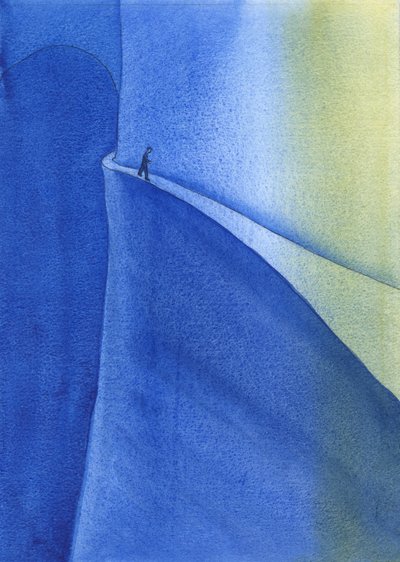 Uskon matka johtaa valoon ja iloon, mutta meidän on oltava varovaisia, ettemme lankea pimeyteen huolimattomuuden tai ylpeyden kautta, 2004 (paperilla) tekijältä Elizabeth Wang