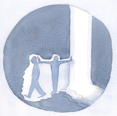 Kokonaan Kristukselle annetun henkilön työ voi tuoda Jumalan armon toisille ja muodostaa umpeen kuilun armon ja sen hylkäävän välillä., 2001 (w/c paperilla) tekijältä Elizabeth Wang