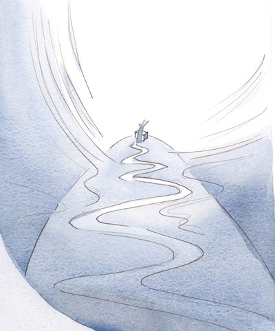 Kristuksen uhrin kautta kosketamme elämämme huippua yhdessä rukouksessa taivaan edessä., 2001 (paperilla) tekijältä Elizabeth Wang