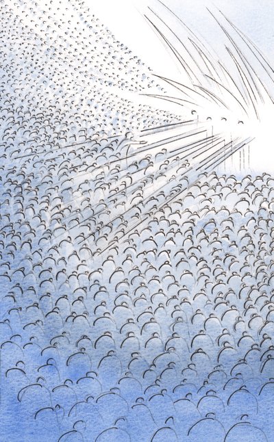 Rukoustemme kautta Kiirastulen pyhät sielut saavat lohtua ja apua ja lähestyvät taivasta, 2000 (paperilla) tekijältä Elizabeth Wang