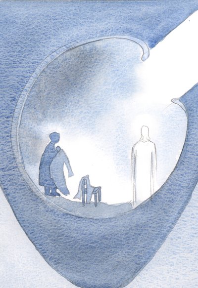 Voimme pitää Kristuksen etäällä teeskentelyllämme tai rukouksessa pukemillamme naamioilla, 2000 (paperilla) tekijältä Elizabeth Wang