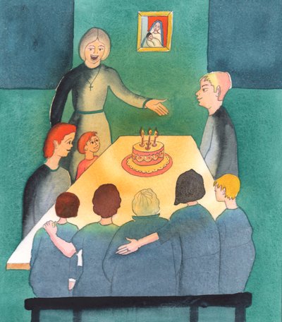 Siellä, missä ihmiset kuuntelevat kirkkoa ja kiittävät Jumalaa lapsistaan ja asettavat perheen tarpeet omien kunnianhimojen edelle, koti on kuin valon keidas, 2003 (paperilla) tekijältä Elizabeth Wang