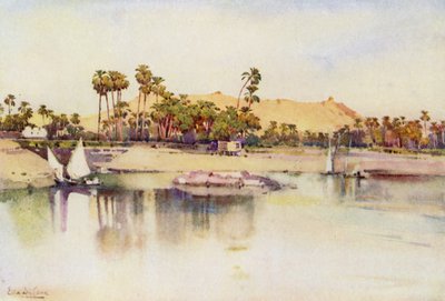 Elephantine Island (väri litho) tekijältä Ella Du Cane