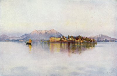 Isola Bella, Lake Maggiore (väri litho) tekijältä Ella Du Cane