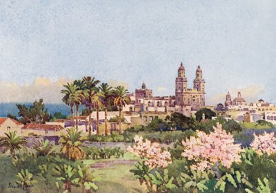 Las Palmas (väri litho) tekijältä Ella Du Cane
