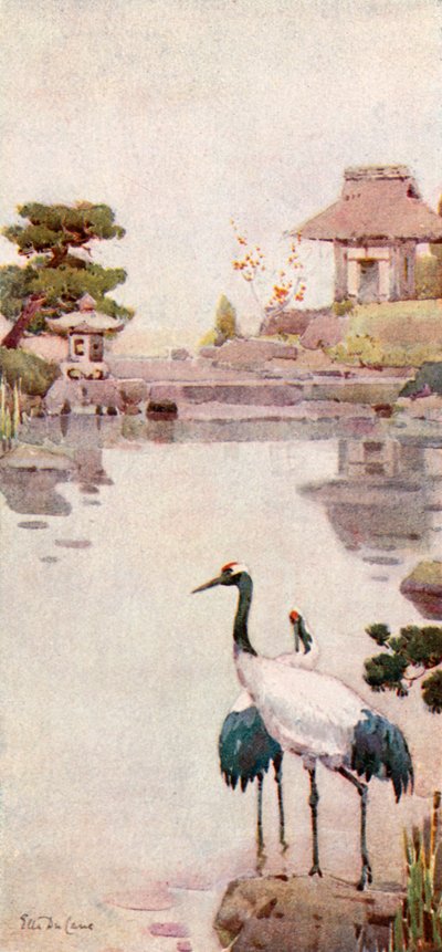 The Storks (väri litho) tekijältä Ella Du Cane