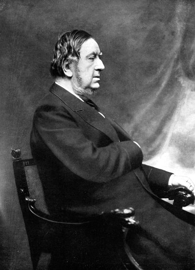 Sir William Vernon Harcourt, brittiläinen liberaalivaltiomies, 1800-luku. tekijältä Elliott and Fry