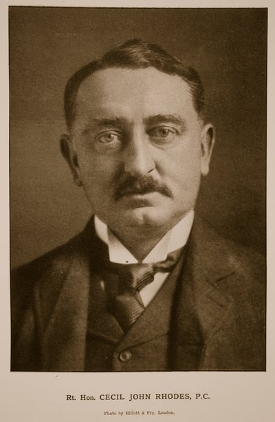 Kunnianarvoisa Cecil Rhodes, P.C. (seepiakuva) tekijältä Elliott und Fry Studio