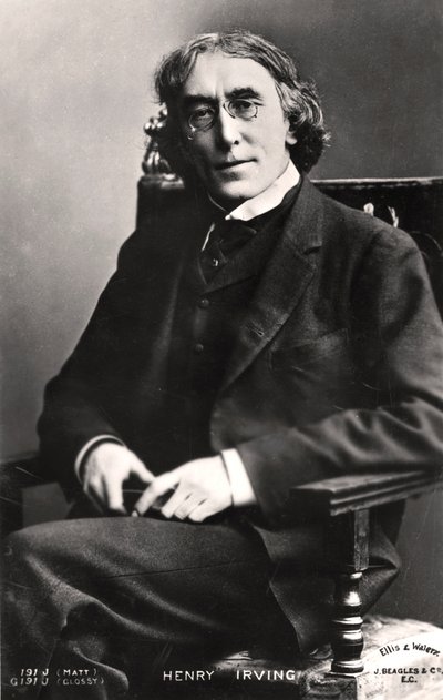 Harry Brodribb Irving 1870-1919, englantilainen näyttelijä, 1905. tekijältä Ellis and Walery