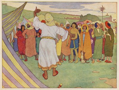 Nooan arkki: varoitus (värillinen litografia) tekijältä Elmer Boyd Smith