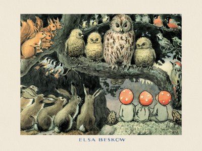 Joulupukin lapset  - Metsän eläimet -lautapeli tekijältä Elsa Beskow