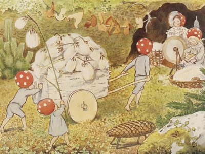 Cottonin tonttulapset 1937 tekijältä Elsa Beskow