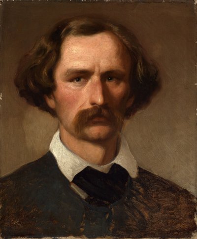 Maalari Carl Friedrich Lessingin muotokuva tekijältä Emanuel Gottlieb Leutze
