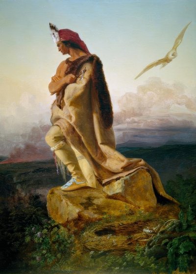 Cooper, Der letzte Mohikaner / E.G.Leutze tekijältä Emanuel Gottlieb Leutze