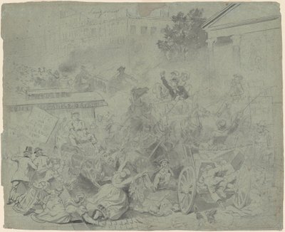 New York – Street Scene tekijältä Emanuel Gottlieb Leutze