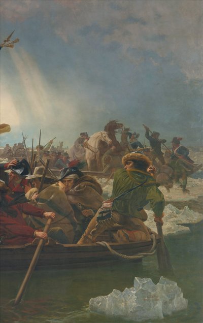 Washington ylittää Delaware-joen 25. joulukuuta 1776 tekijältä Emanuel Gottlieb Leutze
