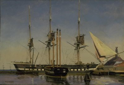 La Fregate "Niels Juel" prop de la Guàrdia Principal a Nyholmfinnish tekijältä Emanuel Larsen
