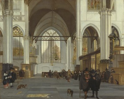 Vanhan kirkon sisustus, Amsterdam, 1659 tekijältä Emanuel de Witte