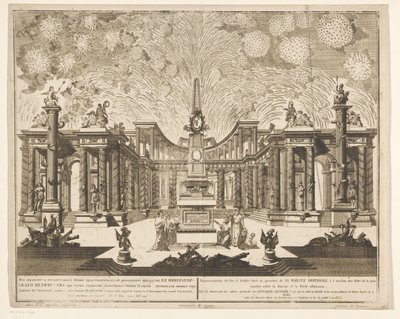 Focs artificials a Moscou celebrant la fi de la guerra russo-turca, 1775 (Acte III) Representation du Feu d