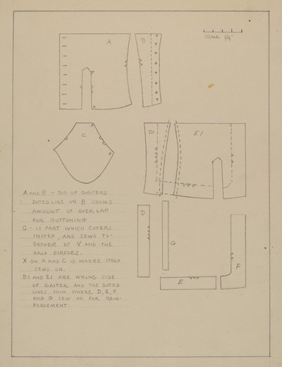 Pattern for Spats tekijältä Emery Herrett