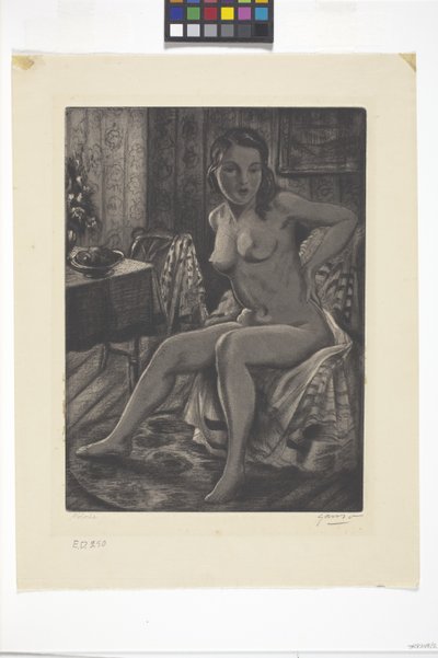 Dolores (akvatinta) tekijältä Emil Ganso
