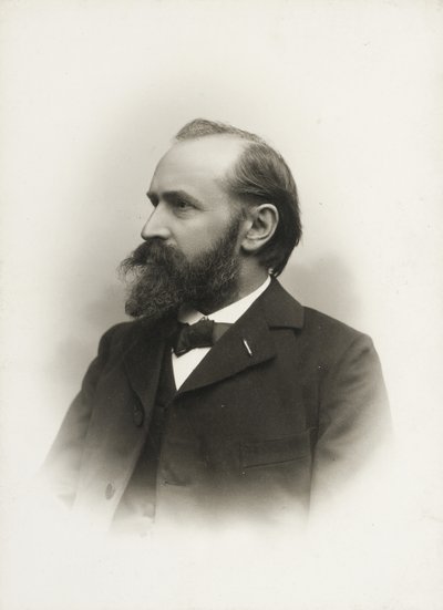 Säveltäjä ja urkuri Otto Mallingin muotokuva 1848-1915, n. 1900. tekijältä Emil Hohlenberg