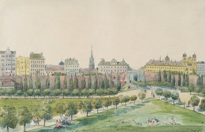 Stubenbastei ja Stubentor Wienissä tekijältä Emil Hütter