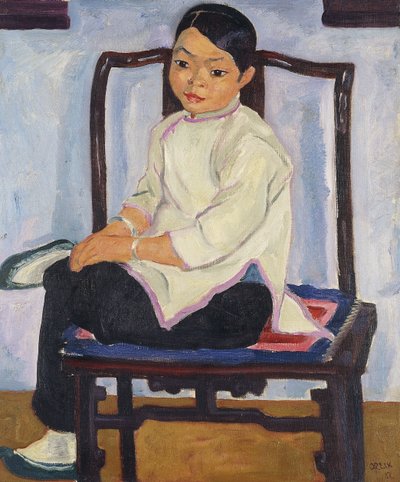 kiinalaisia ​​tyttöjä Kiinalainen tyttö, 1912 tekijältä Emil Orlik