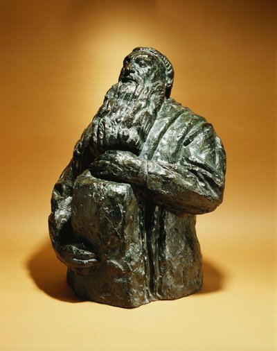 Rodin katsoo taaksepäin; Rodin nojaa taaksepäin, 1909 tekijältä Emile Antoine Bourdelle
