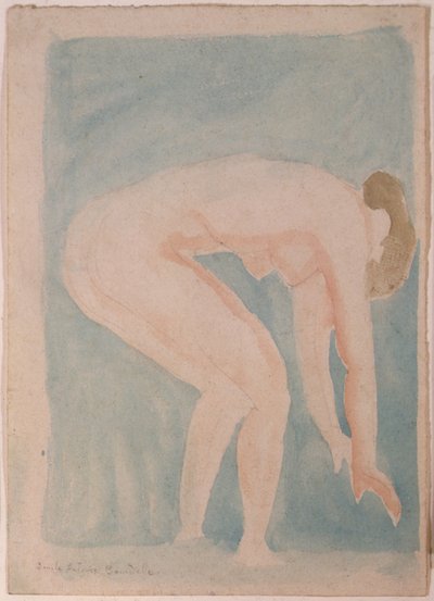 Tutkimus alastonkuvasta (akvarelli) tekijältä Emile Antoine Bourdelle