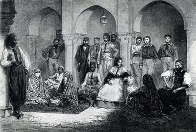 Neiti Tinne ja talon henkilökunta, Alger, kuvitus teoksesta 