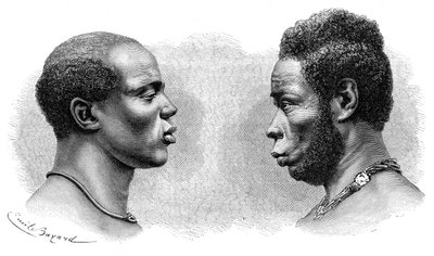 Kaksi miestä Ranskan Guineasta, 1850-1890. tekijältä Emile Antoine Bayard