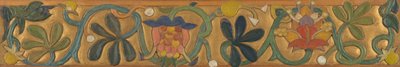 Hallitus koristeltu rinteillä ja kukilla tekijältä Emile Bernard